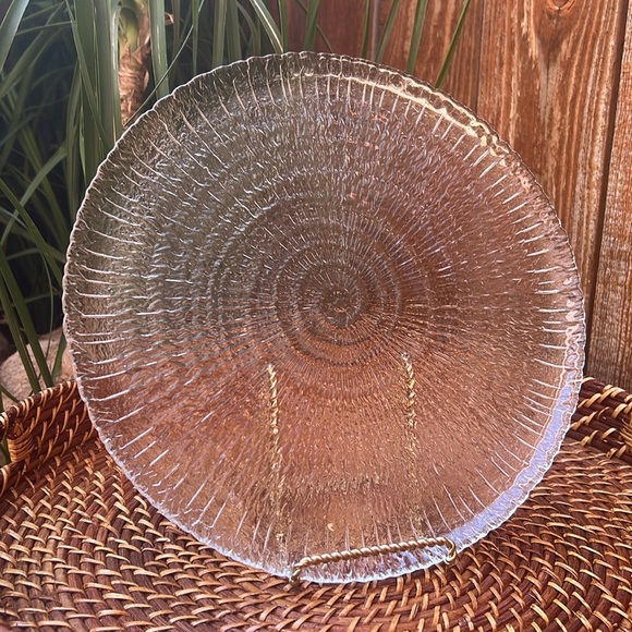 Vintage 1970s Arcoroc Spirale Serving Platter/Plate - Ammonite Fossil - Picture 6 of 6